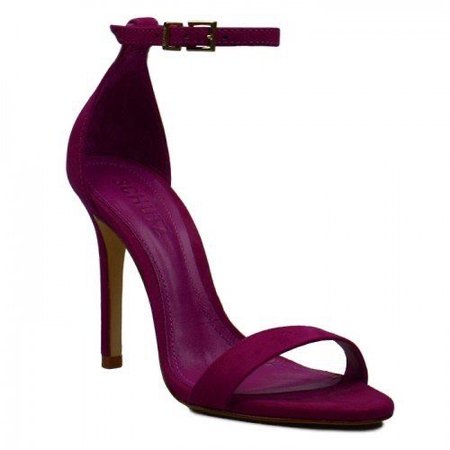 schutz purple shoes