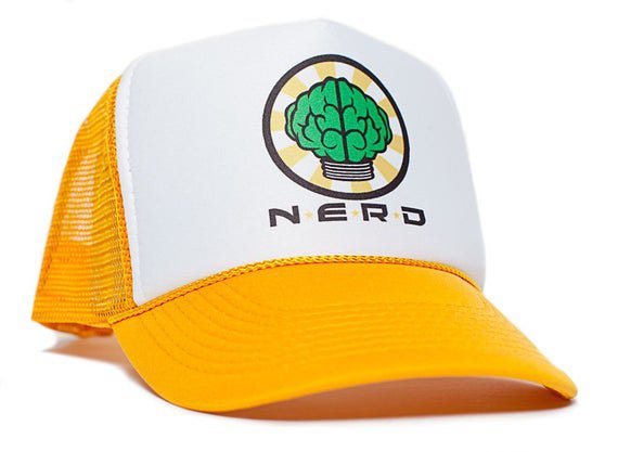 NERD NEPTUNES Trucker Hat Mesh Hat Snapback cap Gold Curved | Etsy