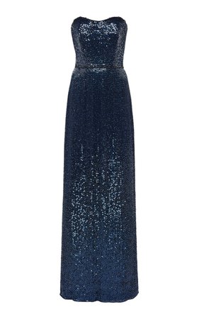 Strapless Sequined Dress by Jenny Packham | Moda Operandi