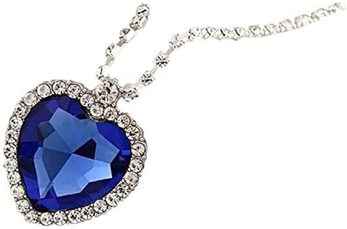 Ladies Fashion Royal Blue Heart of Ocean Titanic Pendants Sapphire Crystal Necklace for Women: Amazon.ca: Jewelry