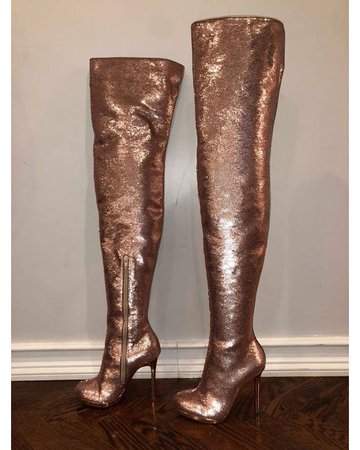 sequin thigh high boots - Google Search