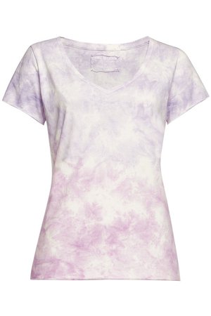 True Religion - Batik Tie Dye Cotton T-Shirt - purple