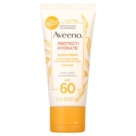 Aveeno Protect + Hydrate Face Sunscreen Lotion with SPF 60, 2 fl. oz - Walmart.com