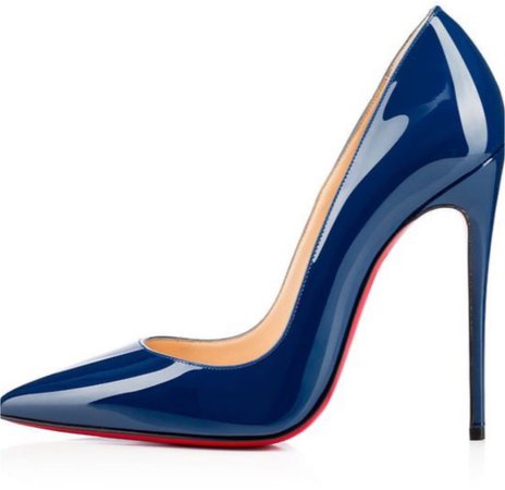 blue patent leather louboutin
