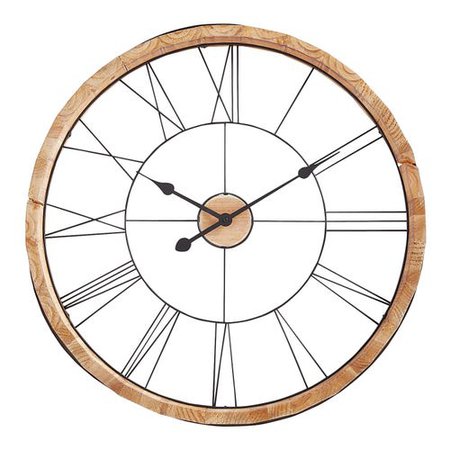 Carved Wooden Wall Clock | Pier 1