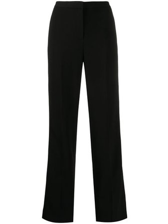 Theory crepe straight-fit trousers