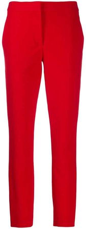 mid rise skinny trousers