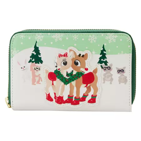 Rudolph the Red-Nosed Reindeer Merry Couple Zip Around Wallet – Loungefly.com