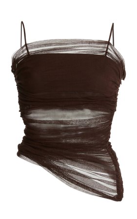 Veiled Silk Chiffon Cami Top By Christopher Esber | Moda Operandi
