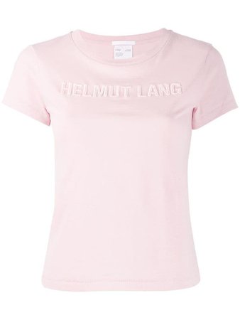 Helmut Lang Logo Embroidered T-shirt - Farfetch