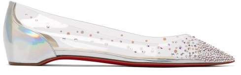 Degrastrass Crystal Embellished Pvc Pumps - Womens - Silver