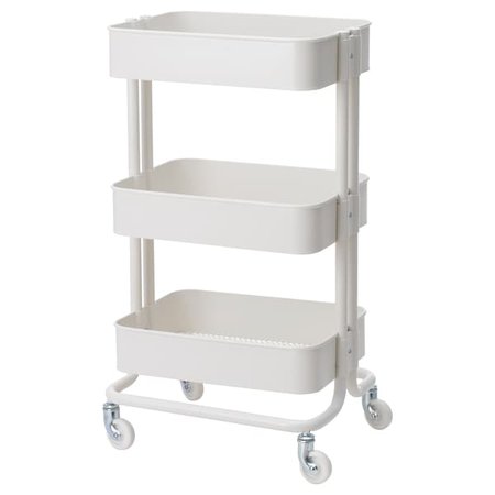 RÅSKOG Utility cart, white, 133/4x173/4x303/4" (35x45x78 cm) - IKEA