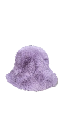 Fuzzy Purple Bucket Hat