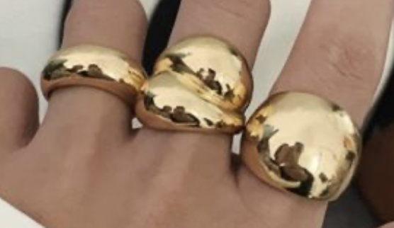 gold chunky rings