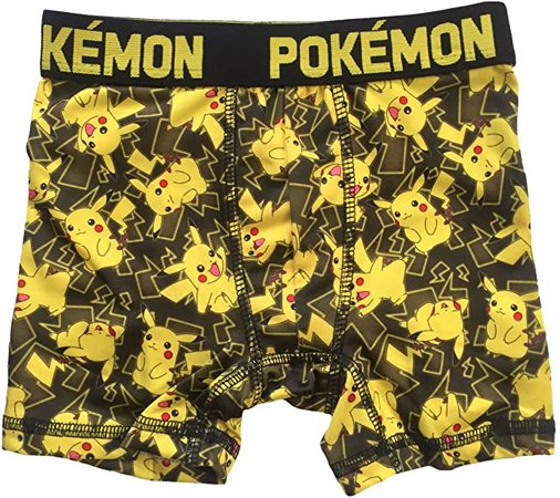 Amazon.com: Action Underwear 2 Pack Boys Boxer Briefs (Pokemon, M): Clothing