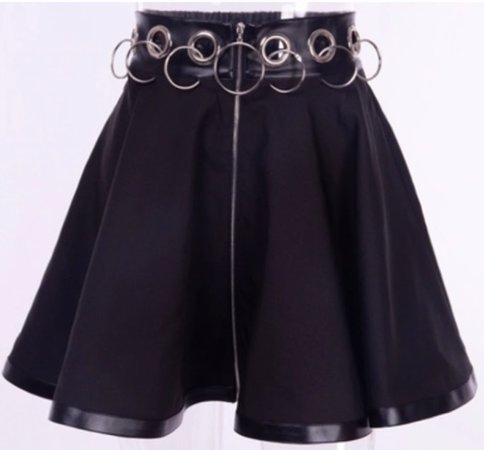 rings goth skirt
