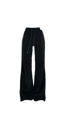 black velvet trousers