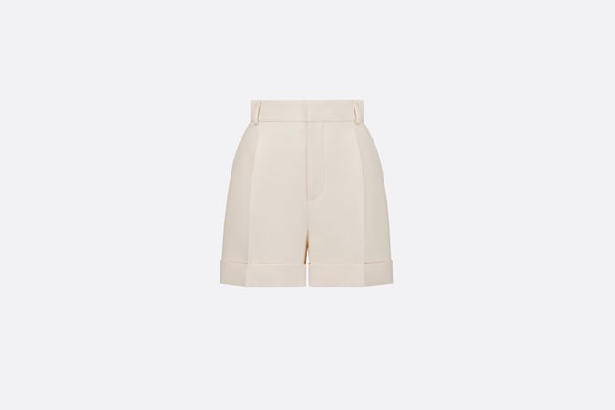 Shorts White Wool and Silk | DIOR