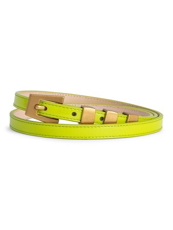 By Far Vic Patent Leather Belt