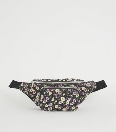 Multicoloured Denim Floral Print Bum Bag | New Look