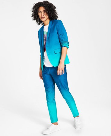 INC International Concepts Men's Slim-Fit Horizon Ombré Blazer, Created for Macy's & Reviews - Blazers & Sport Coats - Men - Macy's