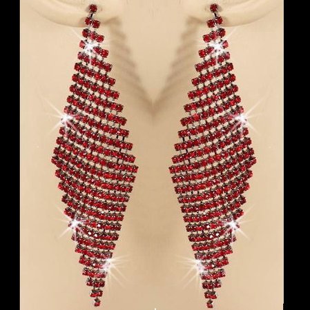 Ruby Chandelier Drop Earrings