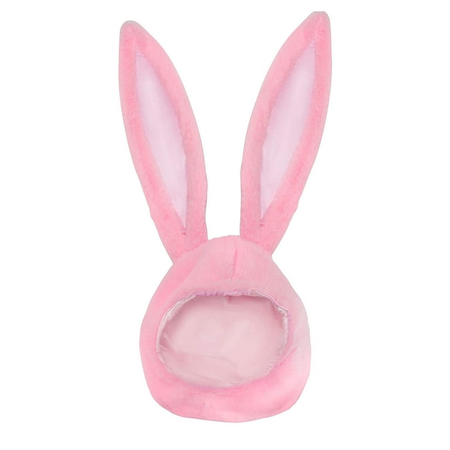 pink bunny ear hood