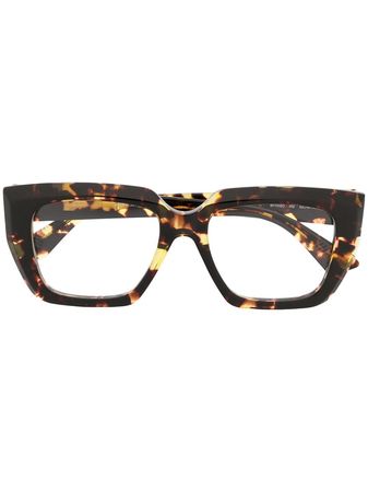 Bottega Veneta Eyewear tortoiseshell square-frame glasses - FARFETCH