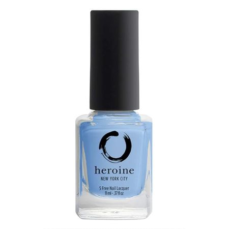 Amazon.com : heroine.nyc light blue nail polish - Cruelty-Free, Vegan and Non-Toxic (9-free) Formula - .37 fl. oz. (11 ml) - light blue, 1 bottle - BREEZY : Beauty & Personal Care