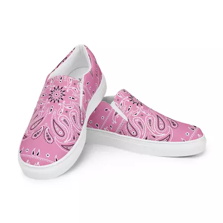 Pink Paisley Bandana Shoe - Buttafli Closet