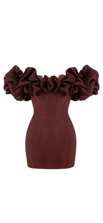 house of cb brown dress