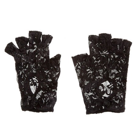 black lace fingerless gloves - Google Search