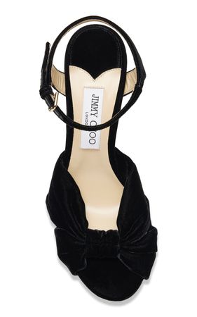 Heloise Velvet Platform Sandals By Jimmy Choo | Moda Operandi