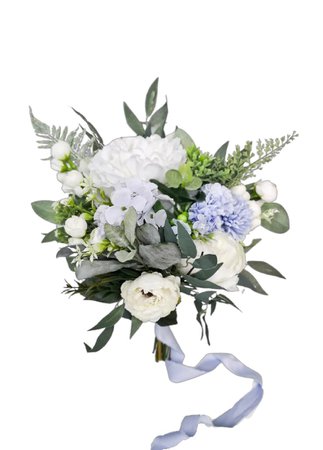 Wedding bouquet, Dusty blue bridal bouquet, Blue Wedding Bouquet, Bridesmaid bouquet, Artificial wedding bouquet