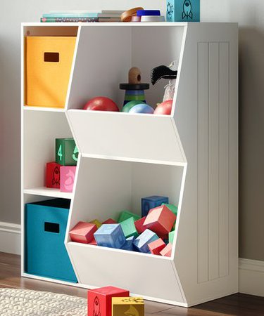 White Storage Shelf & Basket Set | zulily