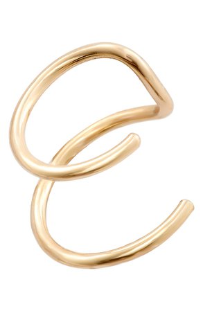 Zoë Chicco Thin Wire Double Ear Cuff | Nordstrom