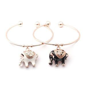 EXOTIC Gold Bangle with Elephant Charm Women's Bracelet – MarVik & Co