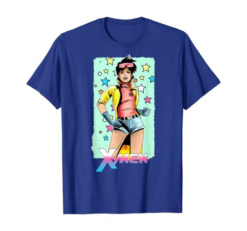 Amazon.com: Marvel X-Men Jubilee Retro Bubble Color Pop Graphic T-Shirt: Clothing