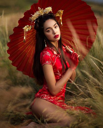 Chinese inspired shoot Model