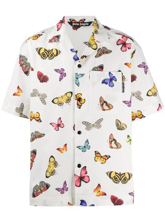 Palm Angels Butterfly Print Shirt