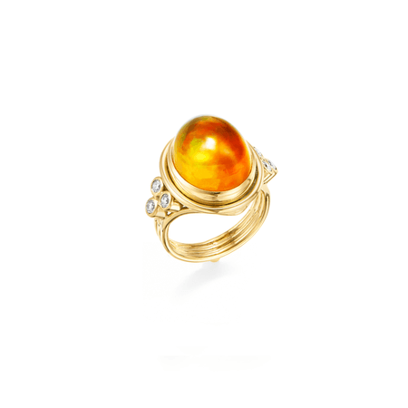 18k Fire Opal Temple Ring – Temple St. Clair