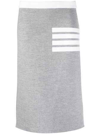 Thom Browne A-line Merino Wool Midi Skirt - Farfetch