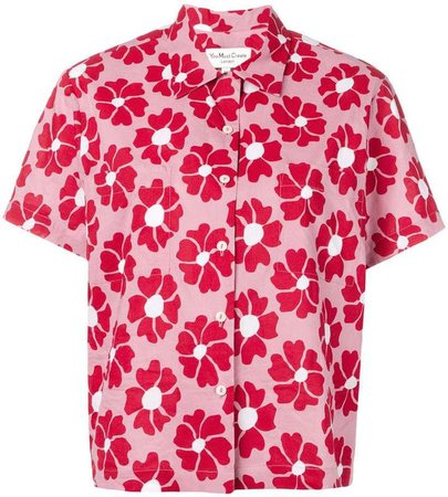 floral print boxy shirt