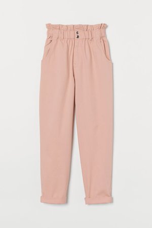 Paper-bag Pants - Light pink - Ladies | H&M US