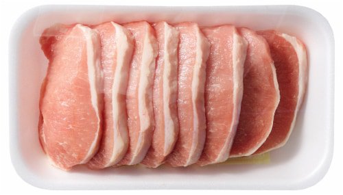 Kroger - Pork Boneless Thin Cut Chops (About 4 Chops per Pack), 1 lb