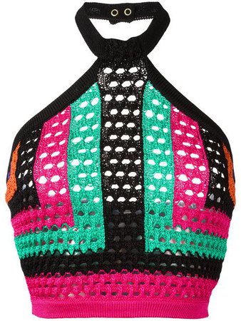 balmain crochet top