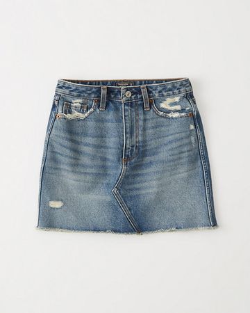 Womens Denim Mini Skirt | Womens Bottoms | Abercrombie.com