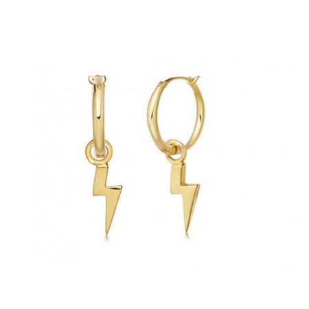 gold lightning earrings - Google Search