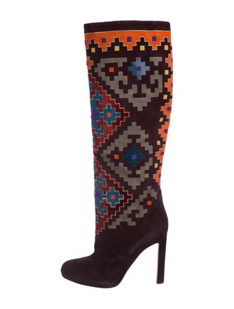 Brian Atwood Suede Knee-High Boots - Shoes - BRI26635 | The RealReal