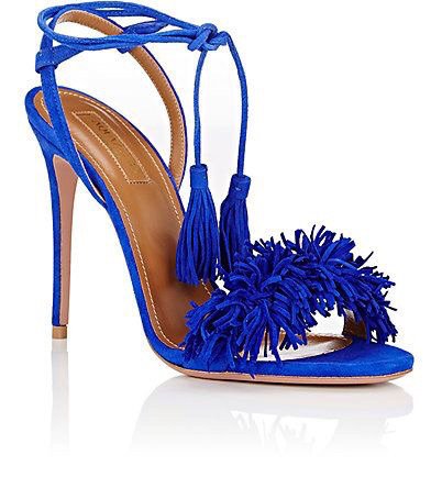 electric blue aquazzura shoes